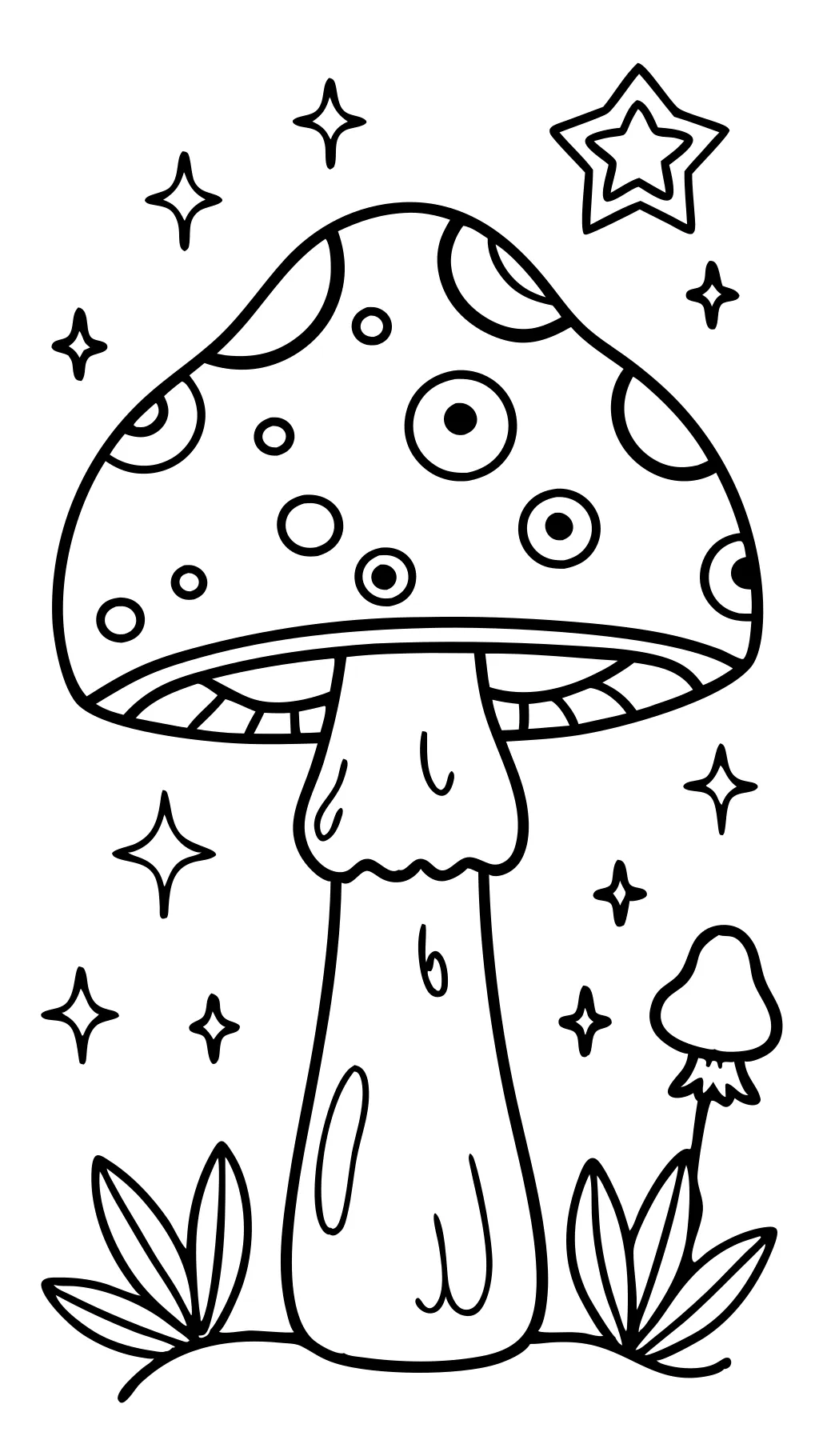 coloriages imprimables aux champignons